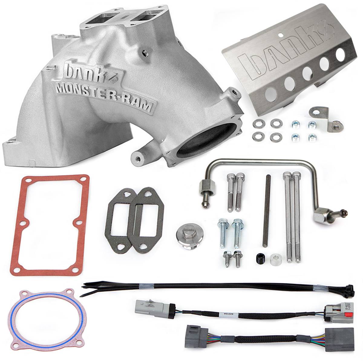 '19-21 Ram Cummins Gen 2 Monster-Ram® Intake Display of Included Parts