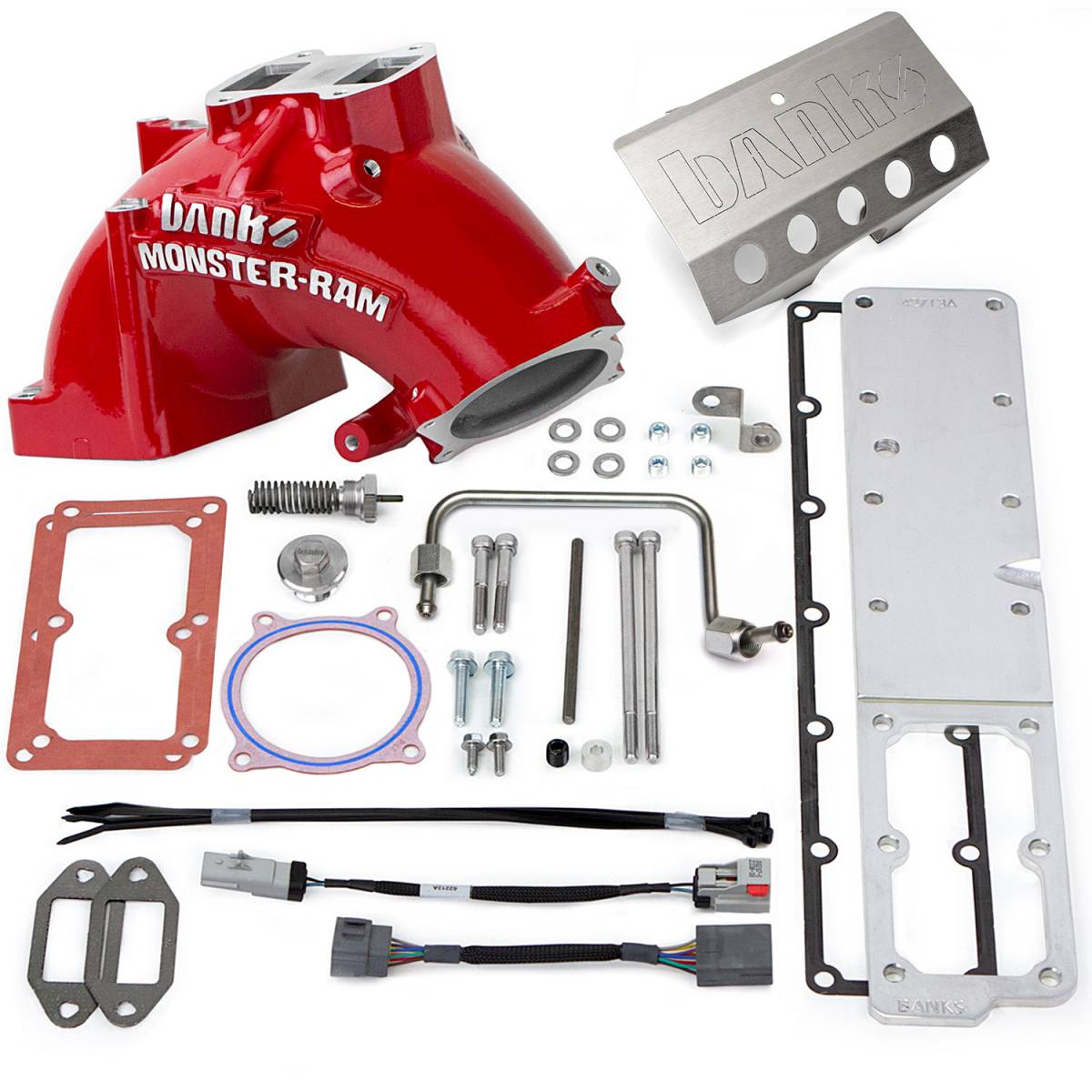 '19-21 Ram Cummins Gen 2 Monster-Ram® Intake System Display of Included Parts