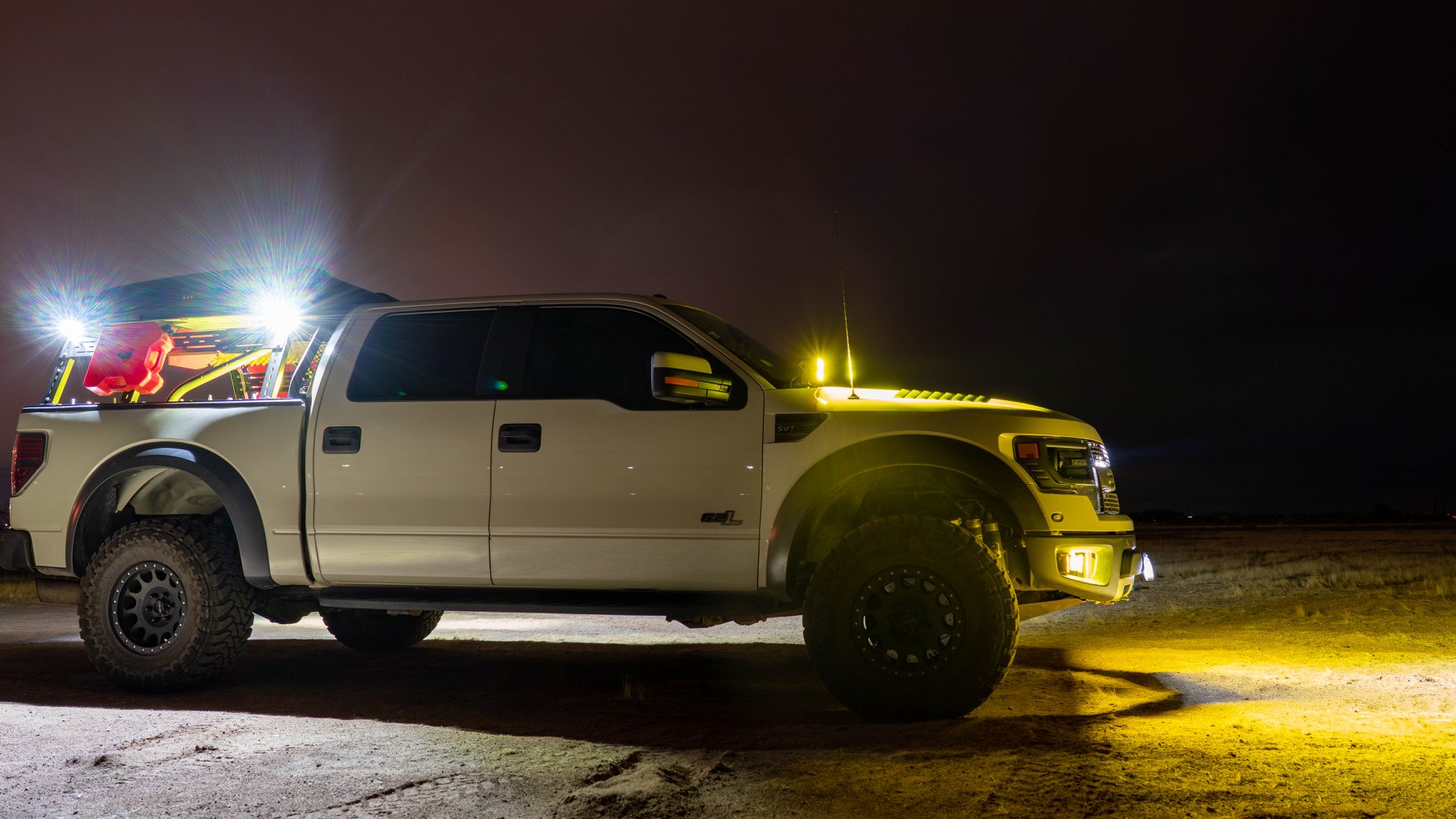 '10-14 Ford Raptor SDHQ Built A-Pillar Light Mounts display