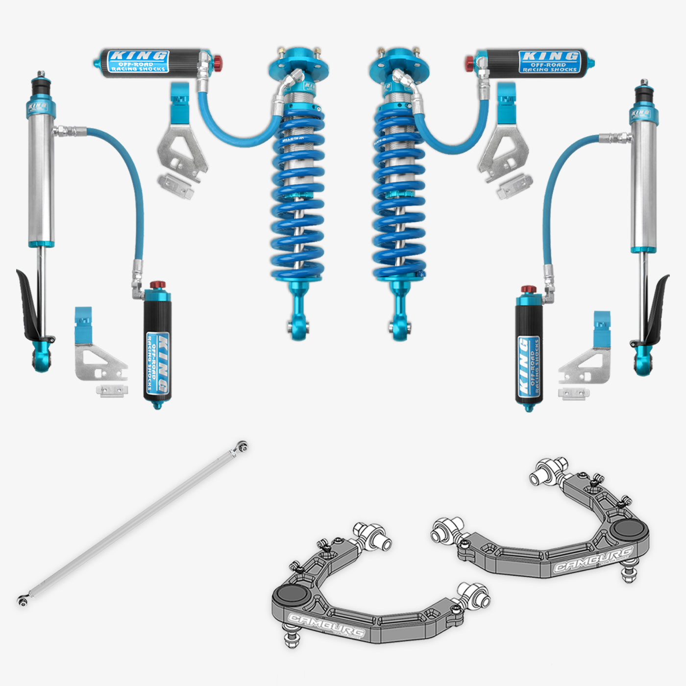 '22-25 Toyota Tundra King 2.5 RR Coilovers & Rear Shocks w/ Upper Arms & Trailing Arm Combo Kit