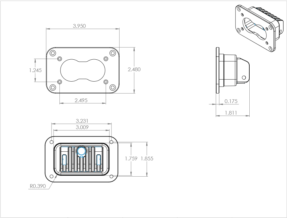 Baja Designs S2 Sport Flush Mount LED Light (Amber Lens) design