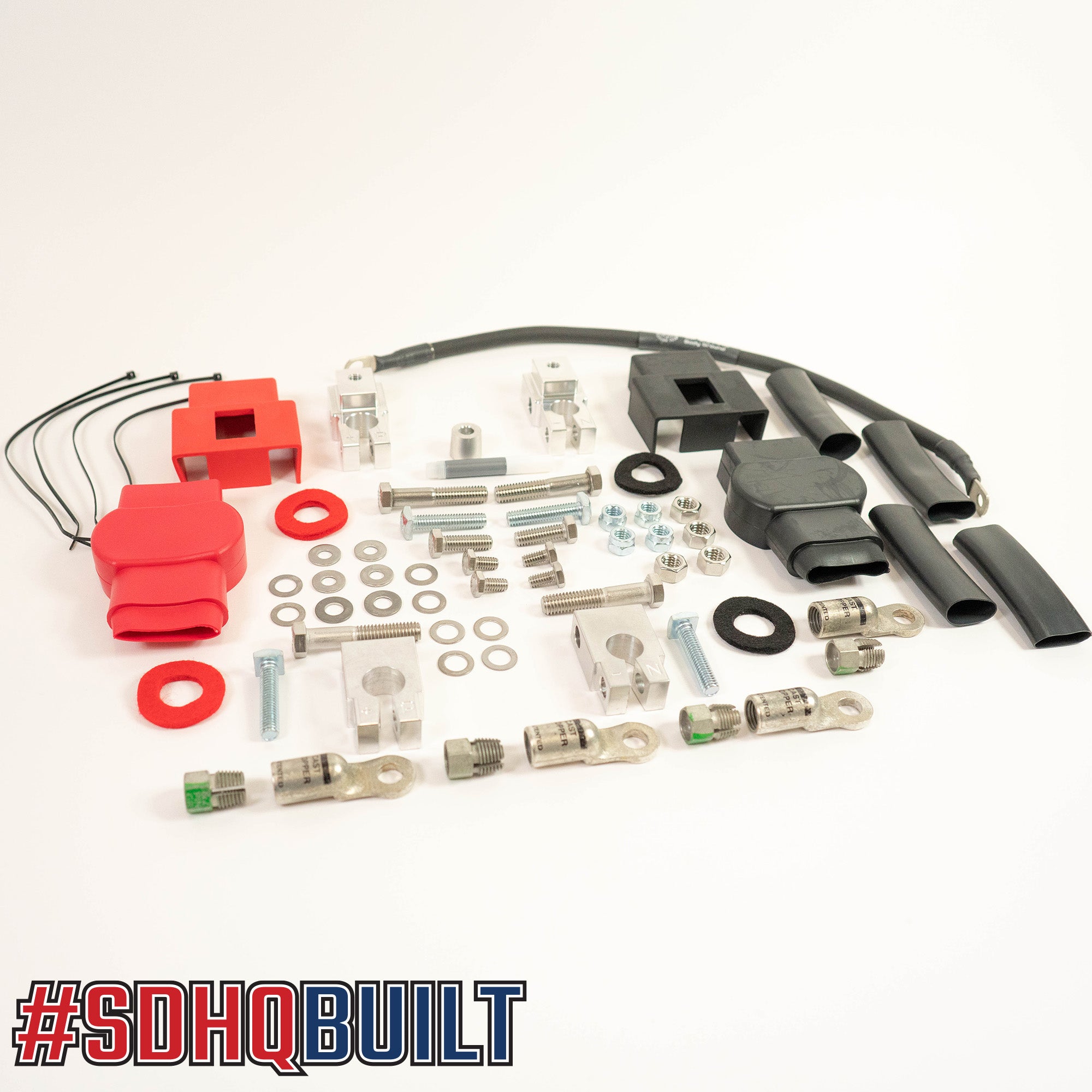 '17-19 Ford Super Duty (F250/F350/F450) SDHQ Built Billet Battery Terminal Kit