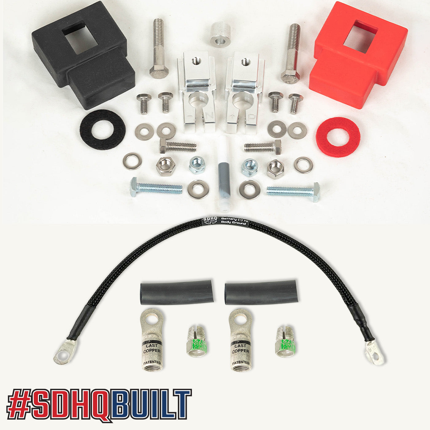 '09-14 Ford F150 SDHQ Built Billet Battery Terminal Kit