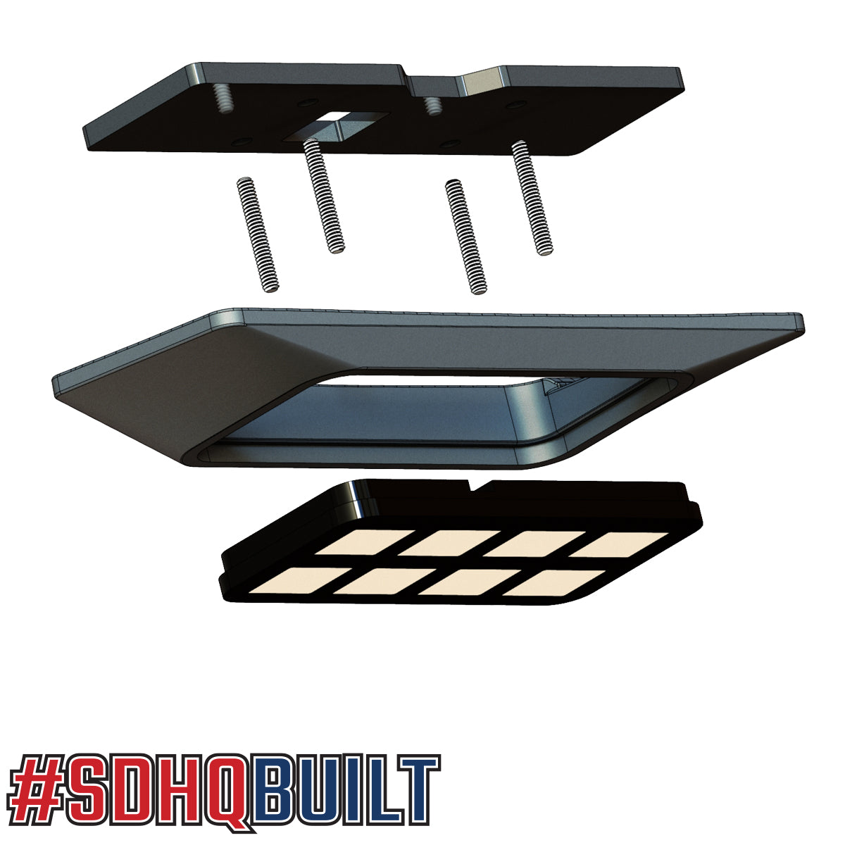 '21-Current Ford Bronco SDHQ Built Switch-Pros SP-9100 Keypad Mount