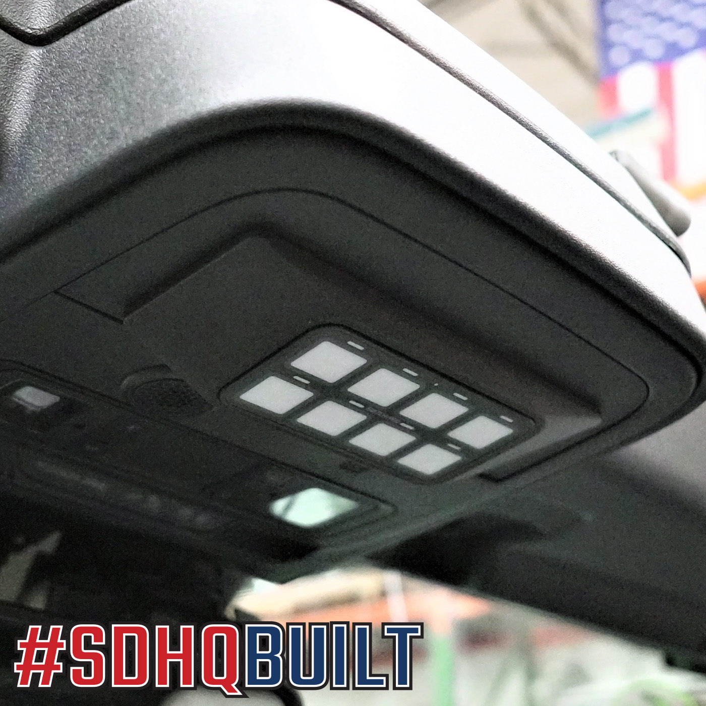 '21-Current Ford Bronco SDHQ Built Switch-Pros SP-9100 Keypad Mount