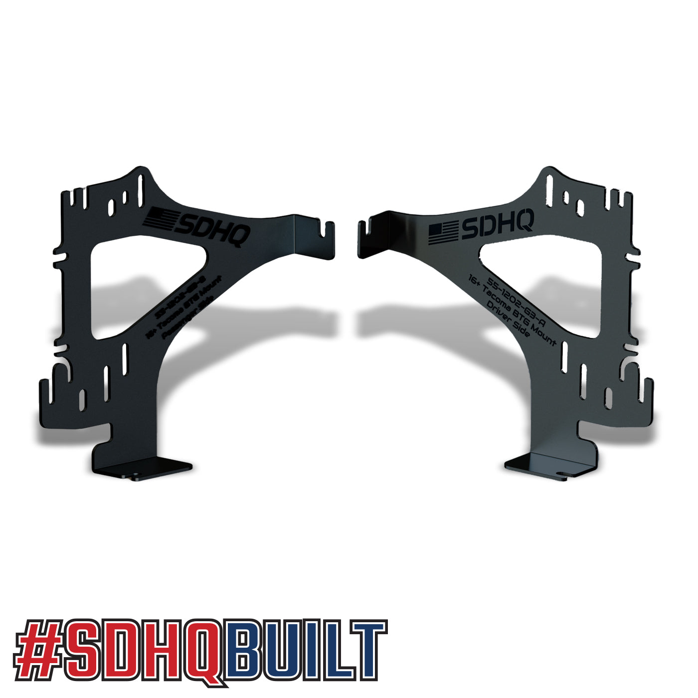 '16-23 Toyota Tacoma SDHQ Built Behind the Grille Light Bar Mount