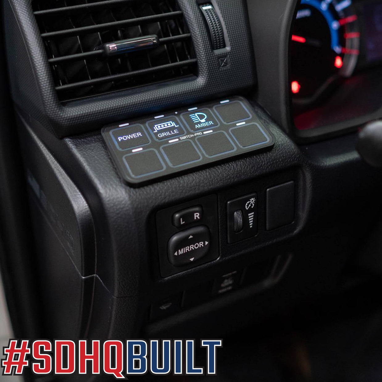 '10-23 Toyota 4Runner SDHQ Built Switch-Pros Keypad Mount Lighting SDHQ Off Road