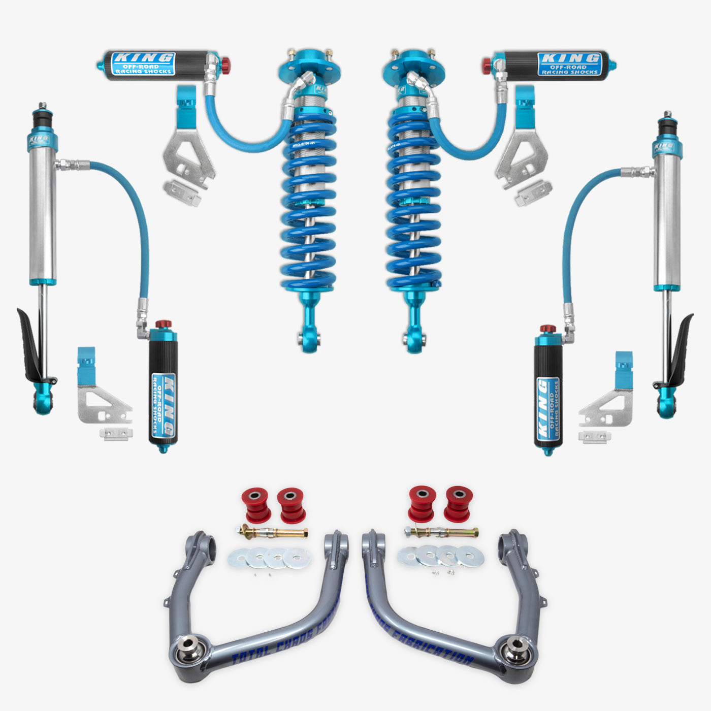'22-25 Toyota Tundra King 2.5 RR Coilovers & Rear Shocks w/ Upper Arms & Trailing Arm Combo Kit