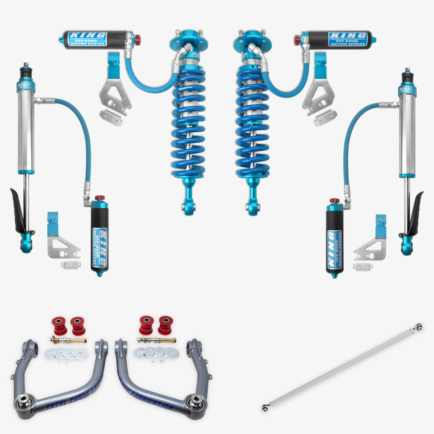 '22-25 Toyota Tundra King 2.5 RR Coilovers & Rear Shocks w/ Upper Arms & Trailing Arm Combo Kit