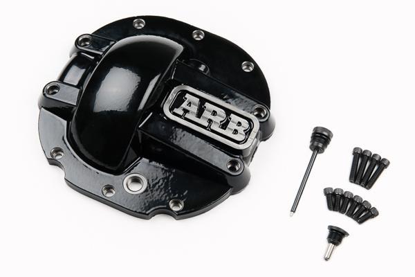ARB Differential Cover for Ford 8.8 Axles Display of Included Parts (Face View) Black