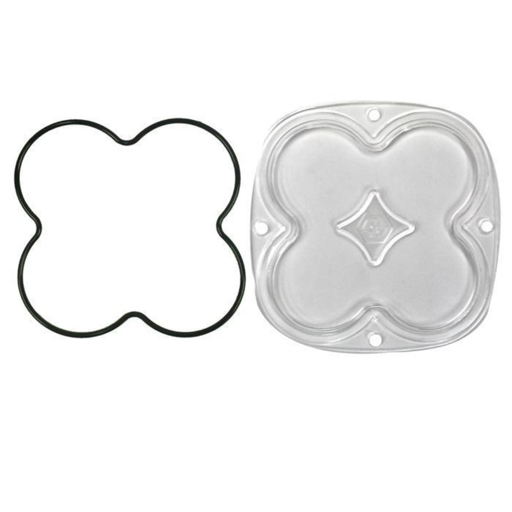 XL Series Lens Kit Lighting Baja Designs Clear Spot Display of Included Parts