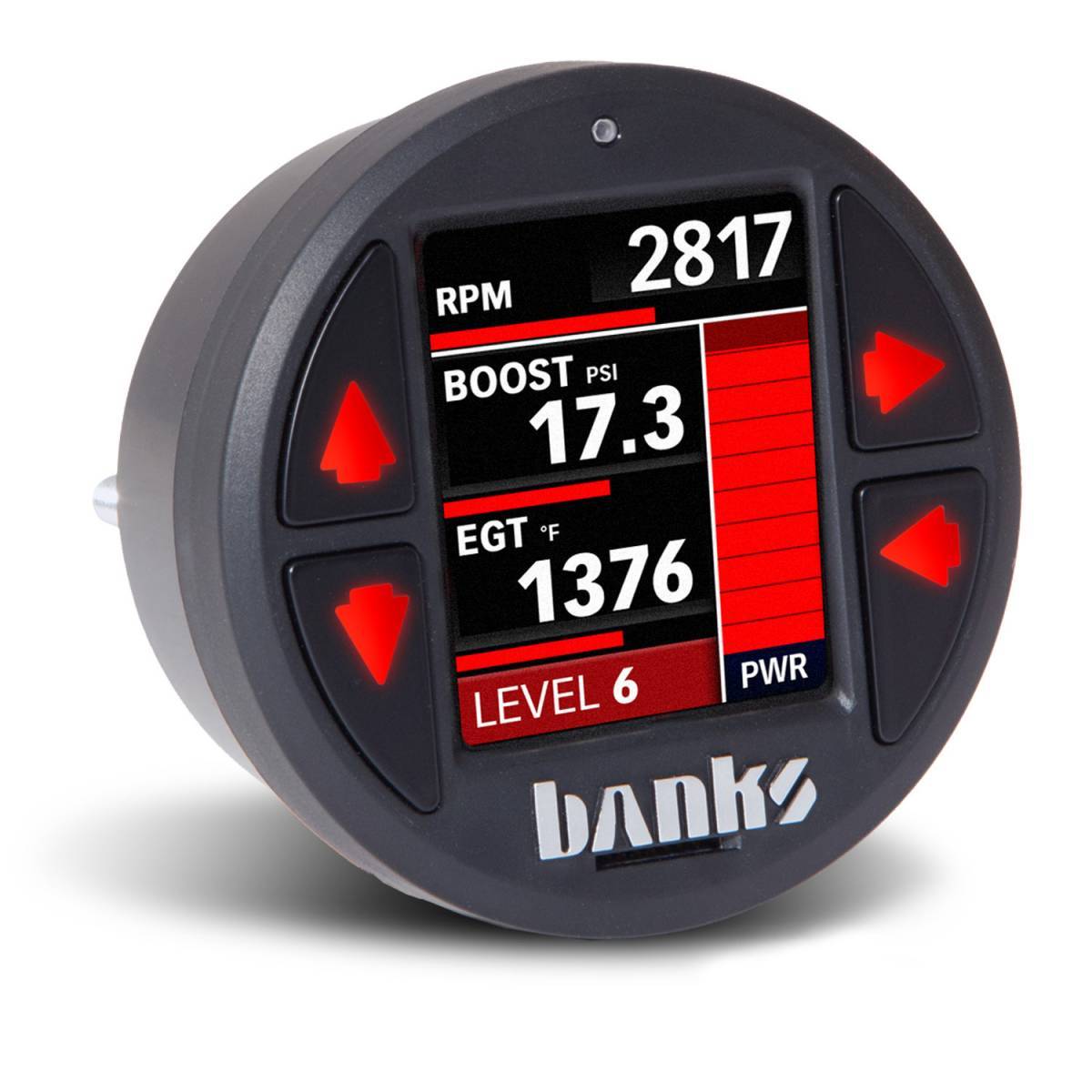 Derringer Tuner with iDash® SuperGauge Banks Power close-up Display