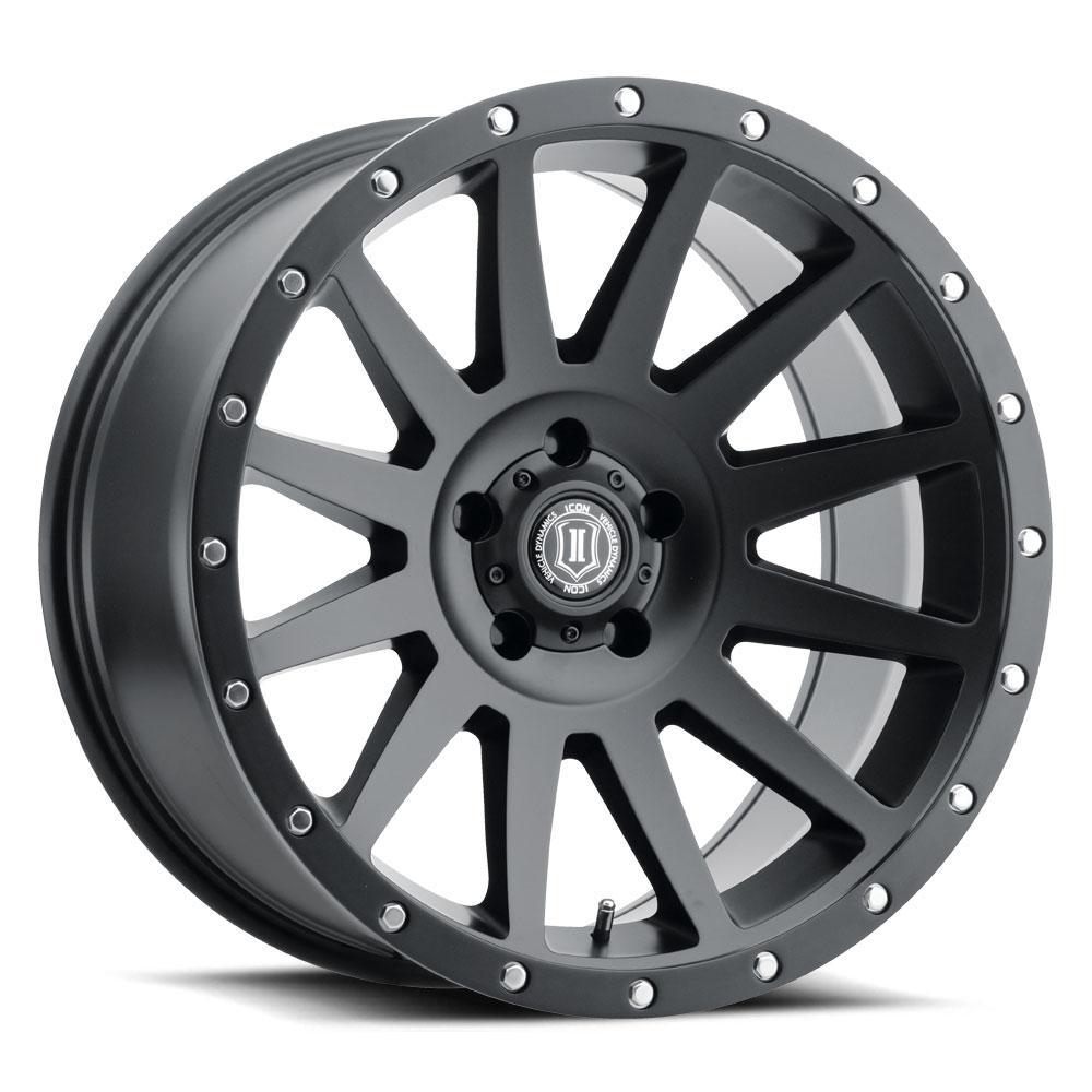 Icon Alloys 20" Compression Wheel - Satin Black Finish Display