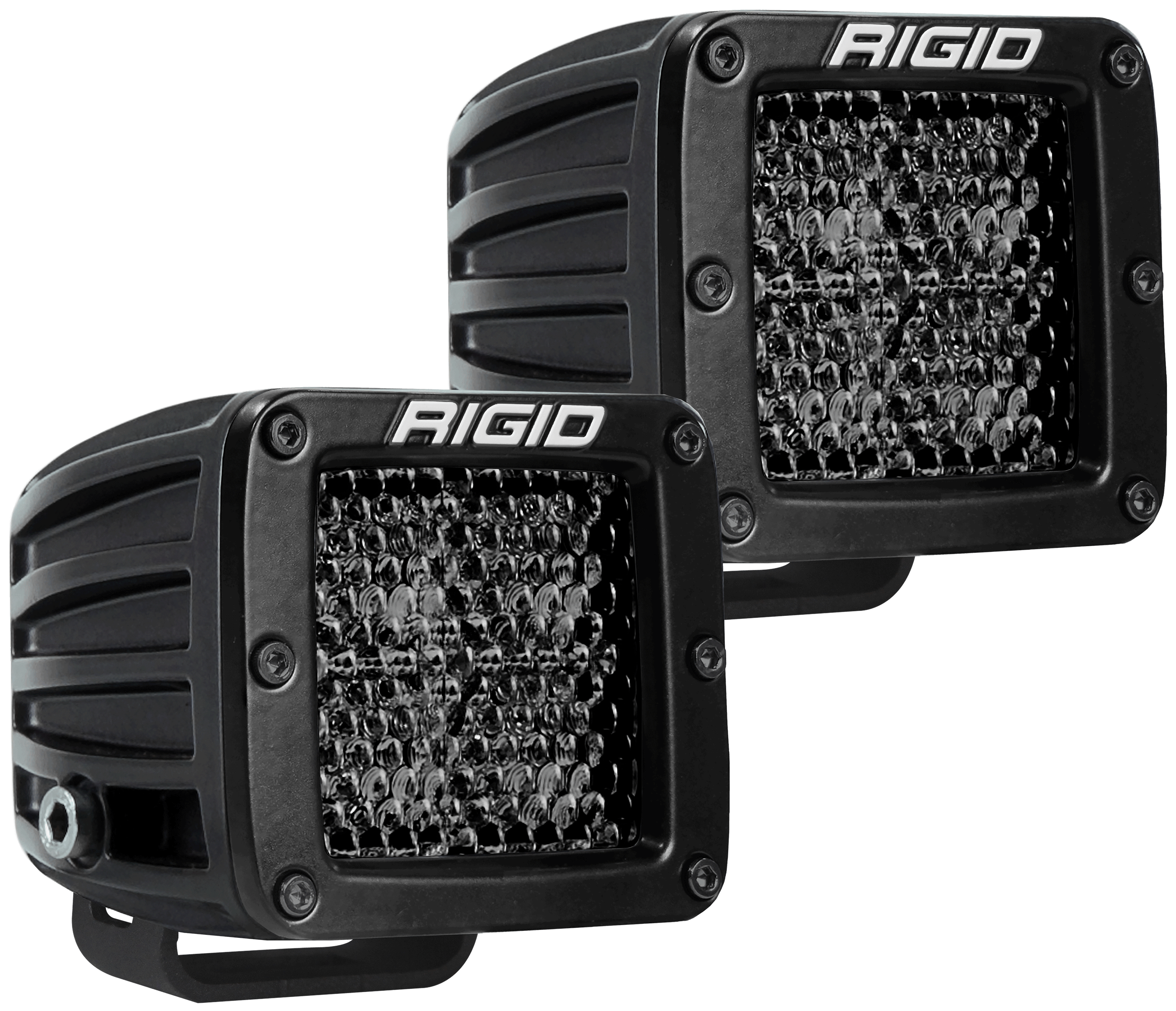 D-Series PRO Midnight Edition Pod LED Light-Pair Lighting Rigid Industries Surface Mount Spot Diffused 