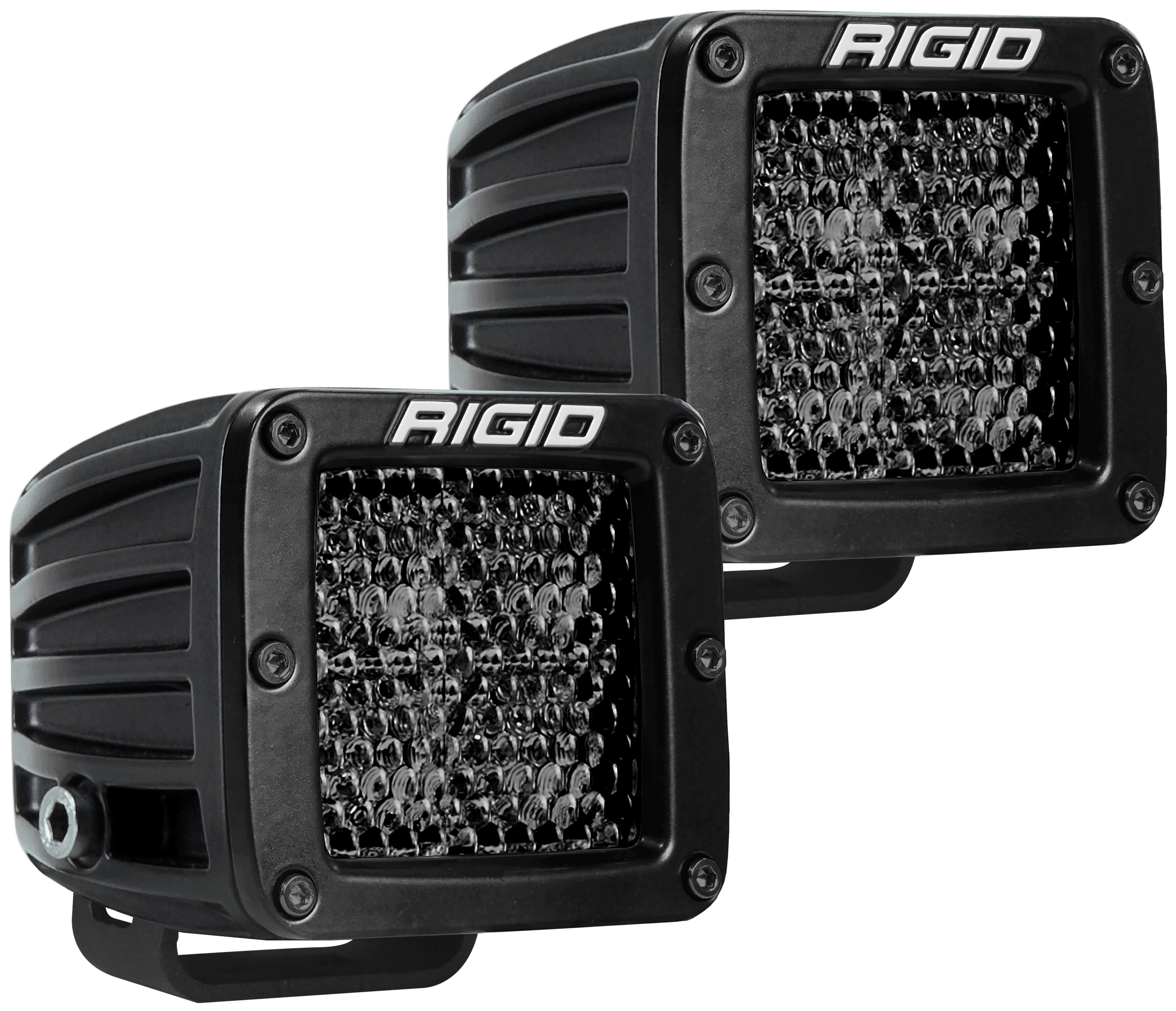D-Series PRO Midnight Edition Pod LED Light-Pair Lighting Rigid Industries Surface Mount Spot Diffused
