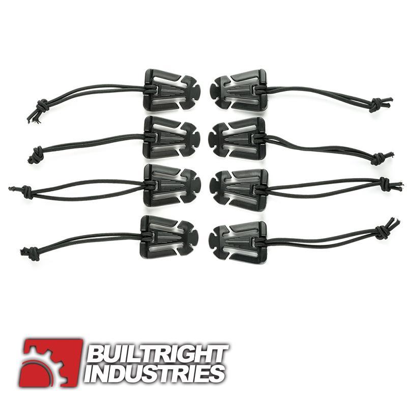 Elastic Tech Panel Clips-8pc Kit Display of Included Parts