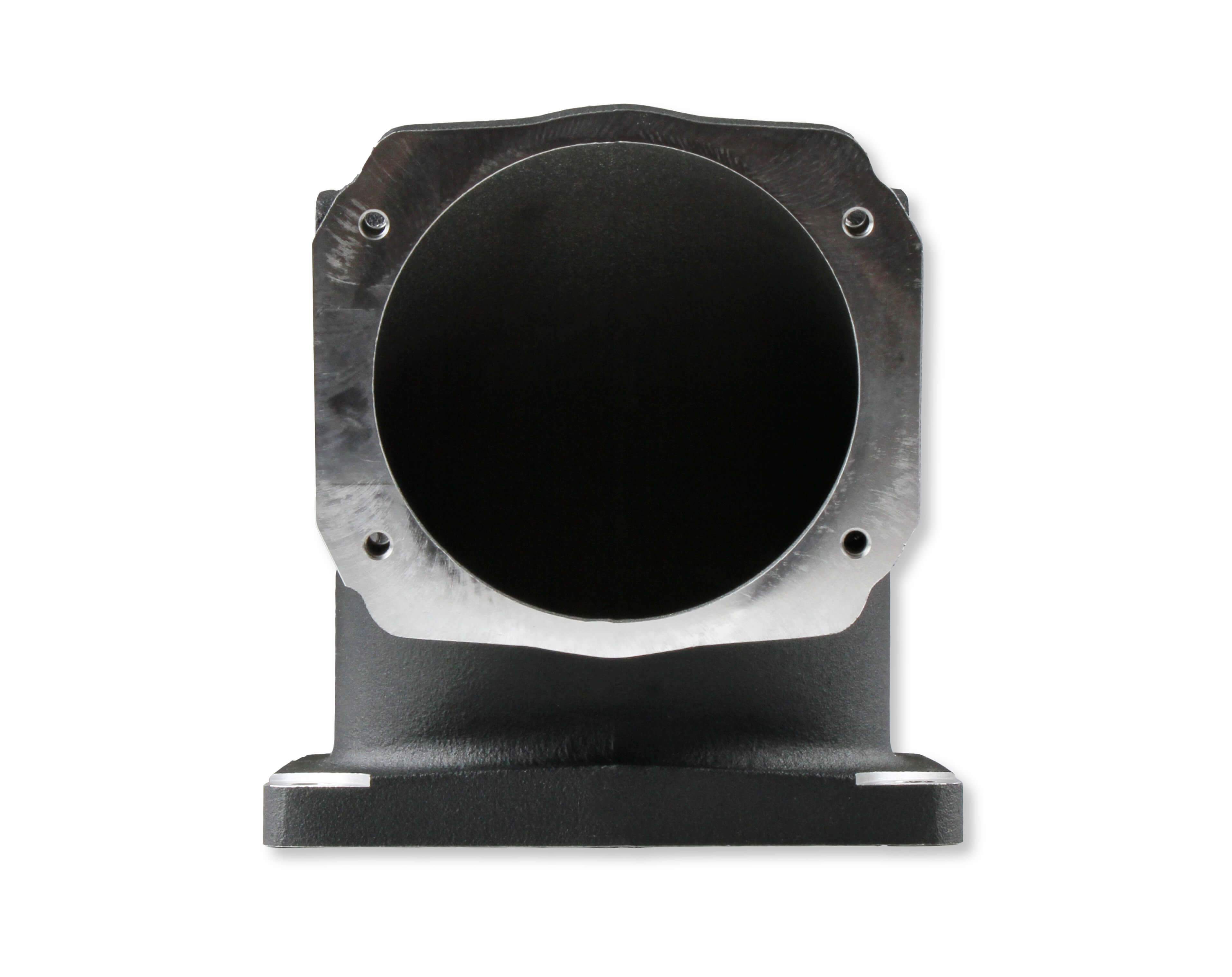 Holley Air Intake Tube Black GM-LS Front View Display