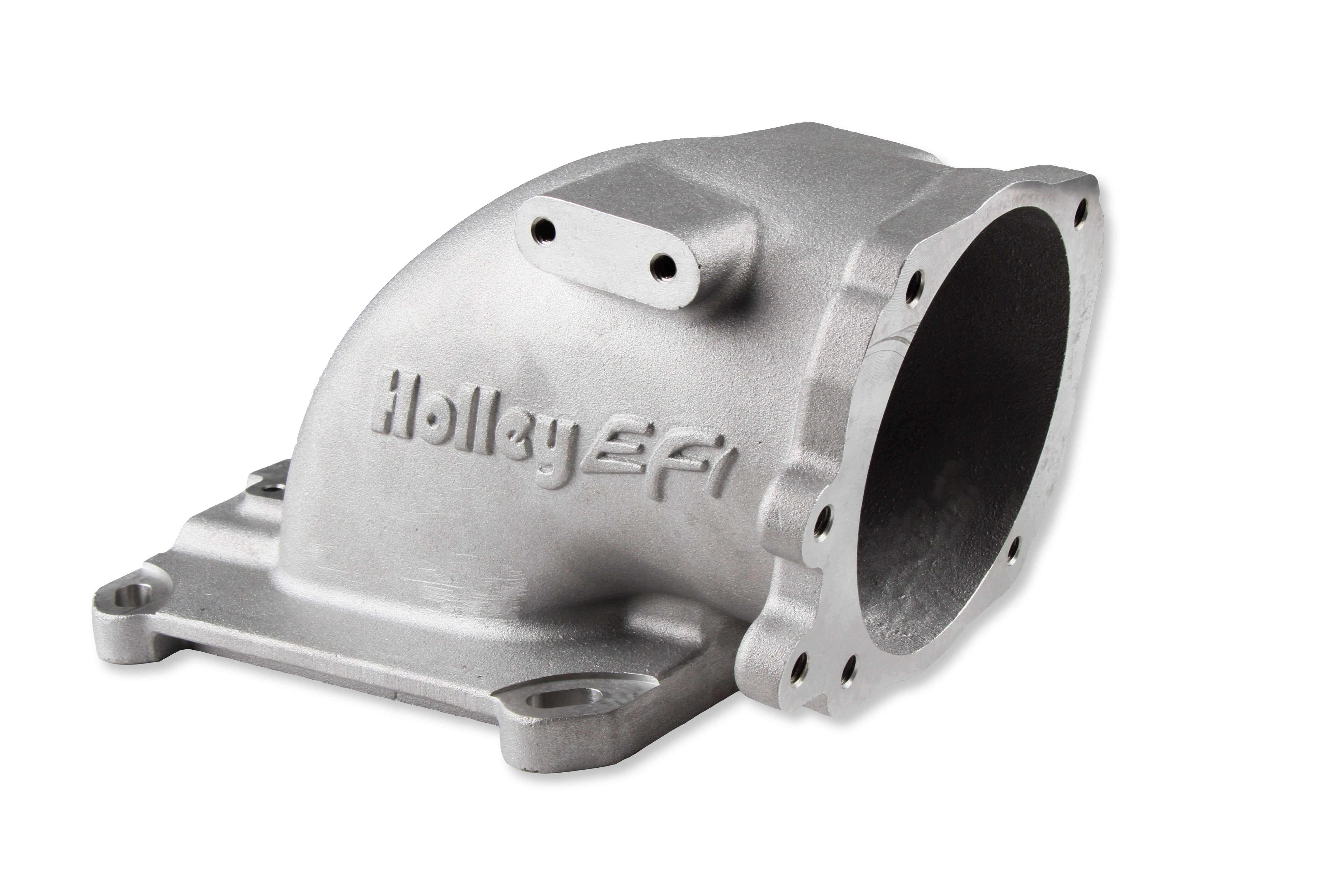 Holley Intake Elbow 4150 GM LS TB Flange - Black Holley Intake Elbow 4150 GM LS TB Flange - Black