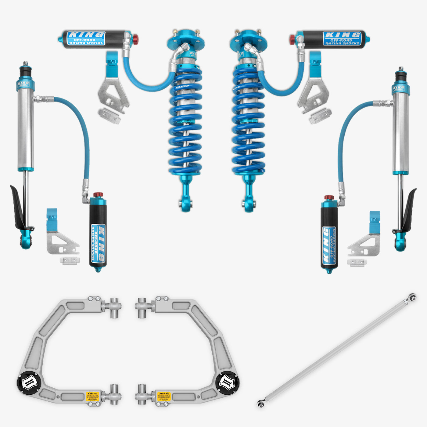 '22-25 Toyota Tundra King 2.5 RR Coilovers & Rear Shocks w/ Upper Arms & Trailing Arm Combo Kit