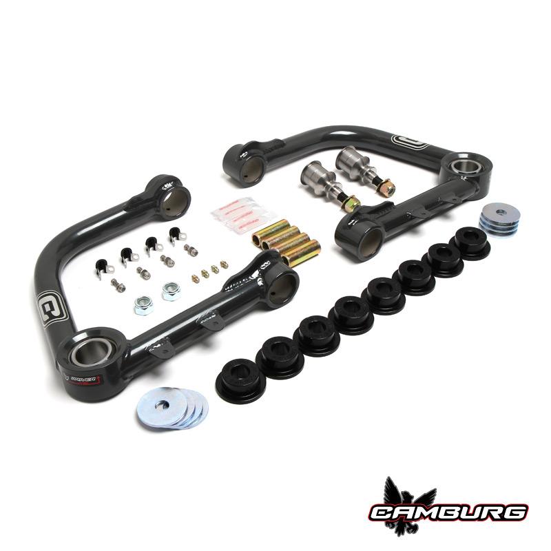 '07-21 Toyota Tundra Camburg Tubular 1.50" Uniball Upper Control Arms Display of Included Parts
