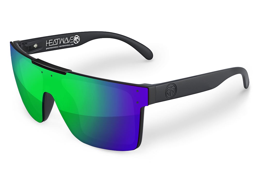 Lazer Face Single Lens Sunglasses: Savage Spectrum | Heat Wave Visual Polarized / No