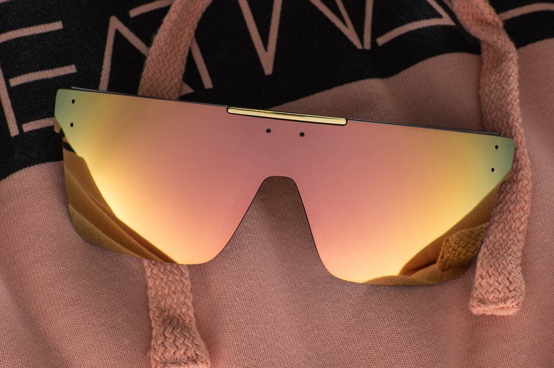Quatro Series Rose Gold Sunglasses-Polarized Display