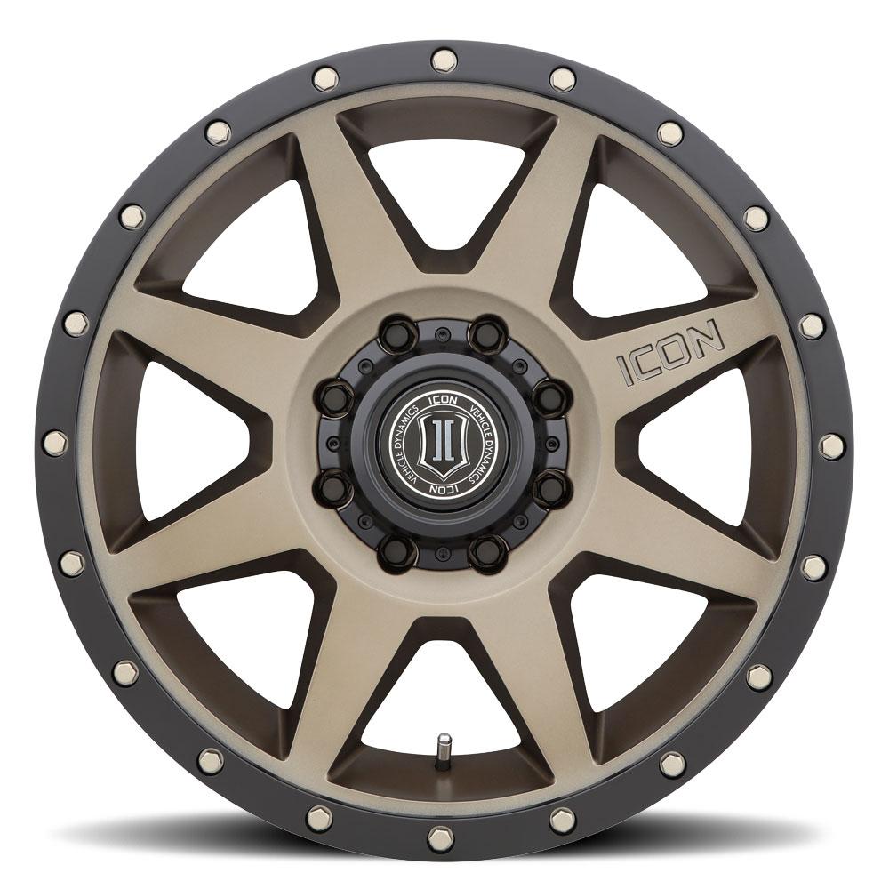 Rebound 20" Wheel Icon Alloys Bronze Finish (front view)