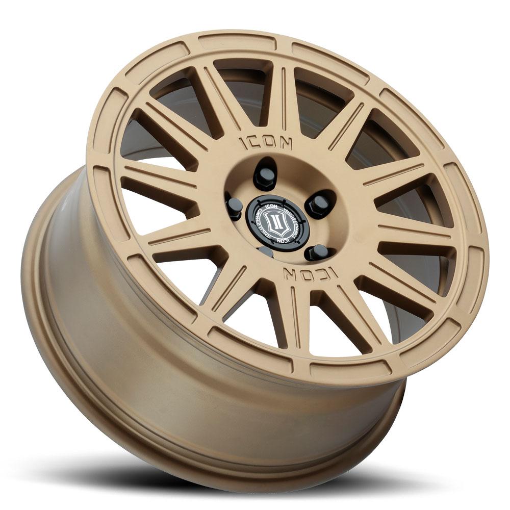 Ricochet 17" Wheel Icon Alloys Gold display