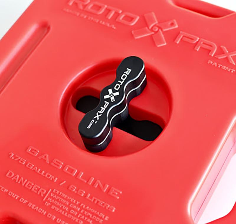 DLX Pack Mount Fuel Jug Mount Rotopax display