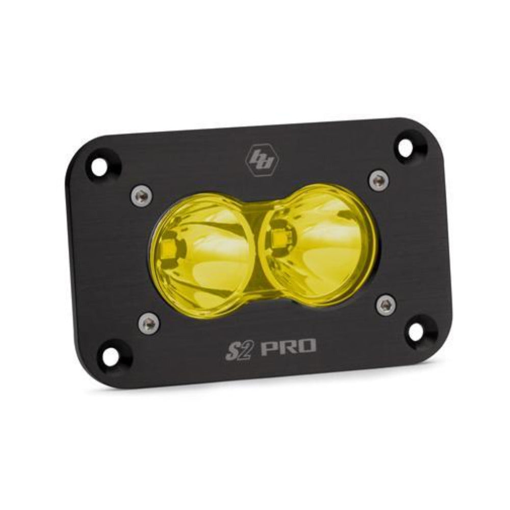 S2 Pro Flush Mount LED Light Lighting Baja Designs Amber Display