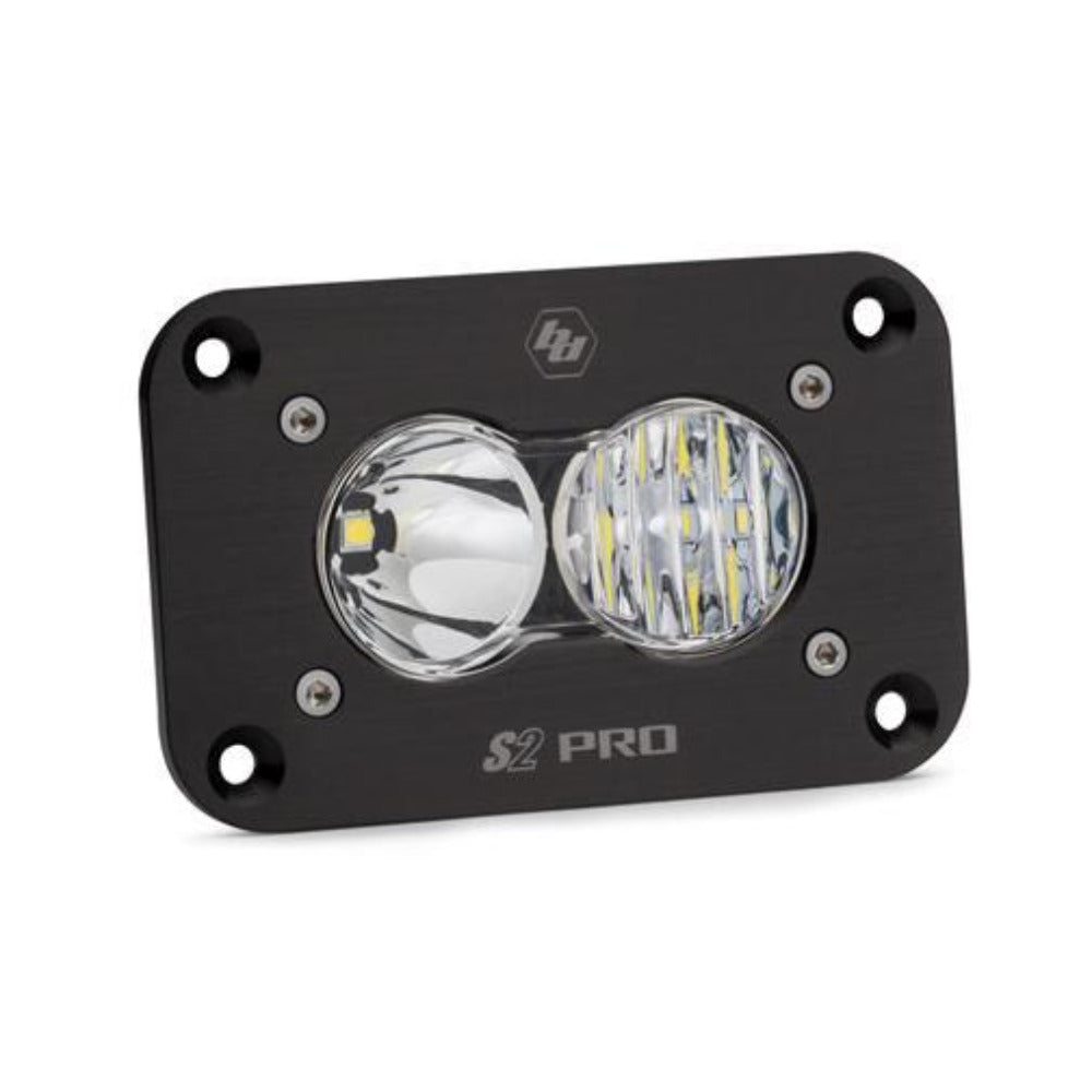 S2 Pro Flush Mount LED Light Lighting Baja Designs Clear Driving/Combo Display