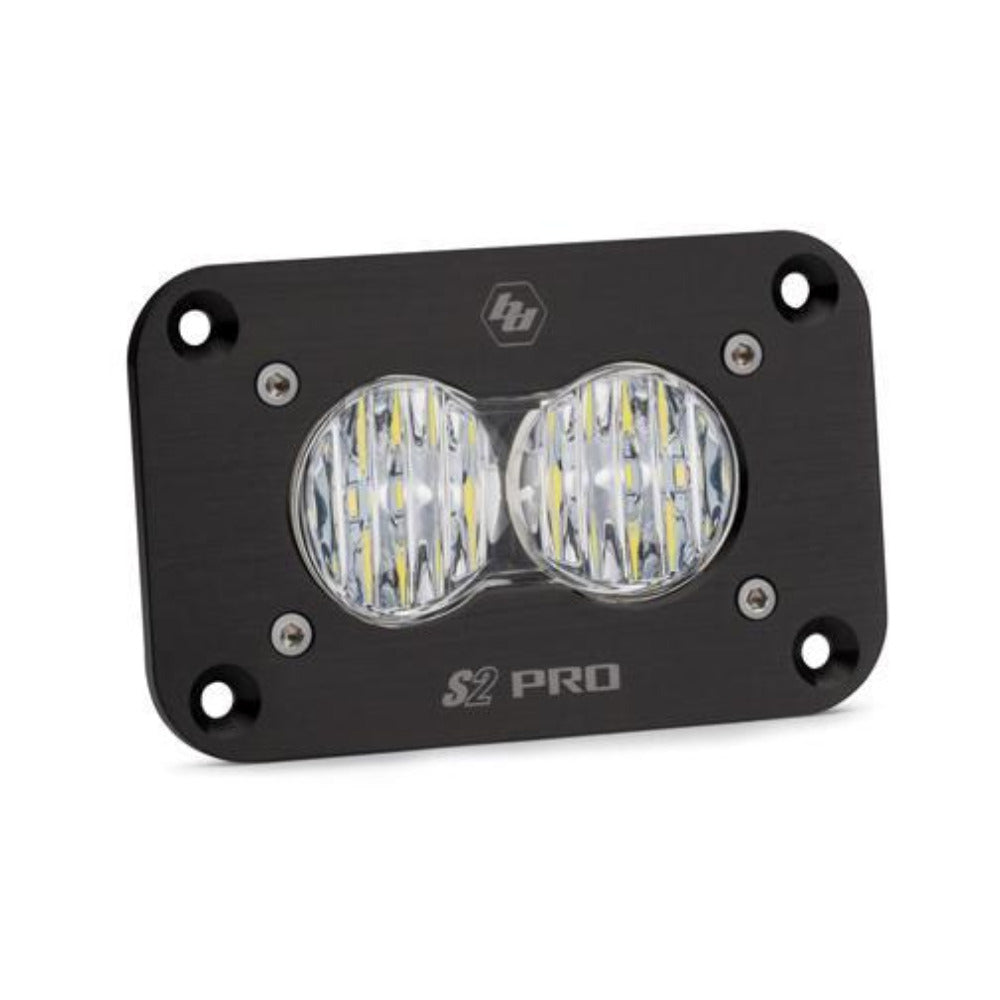 S2 Pro Flush Mount LED Light Lighting Baja Designs Clear Wide Cornering Display