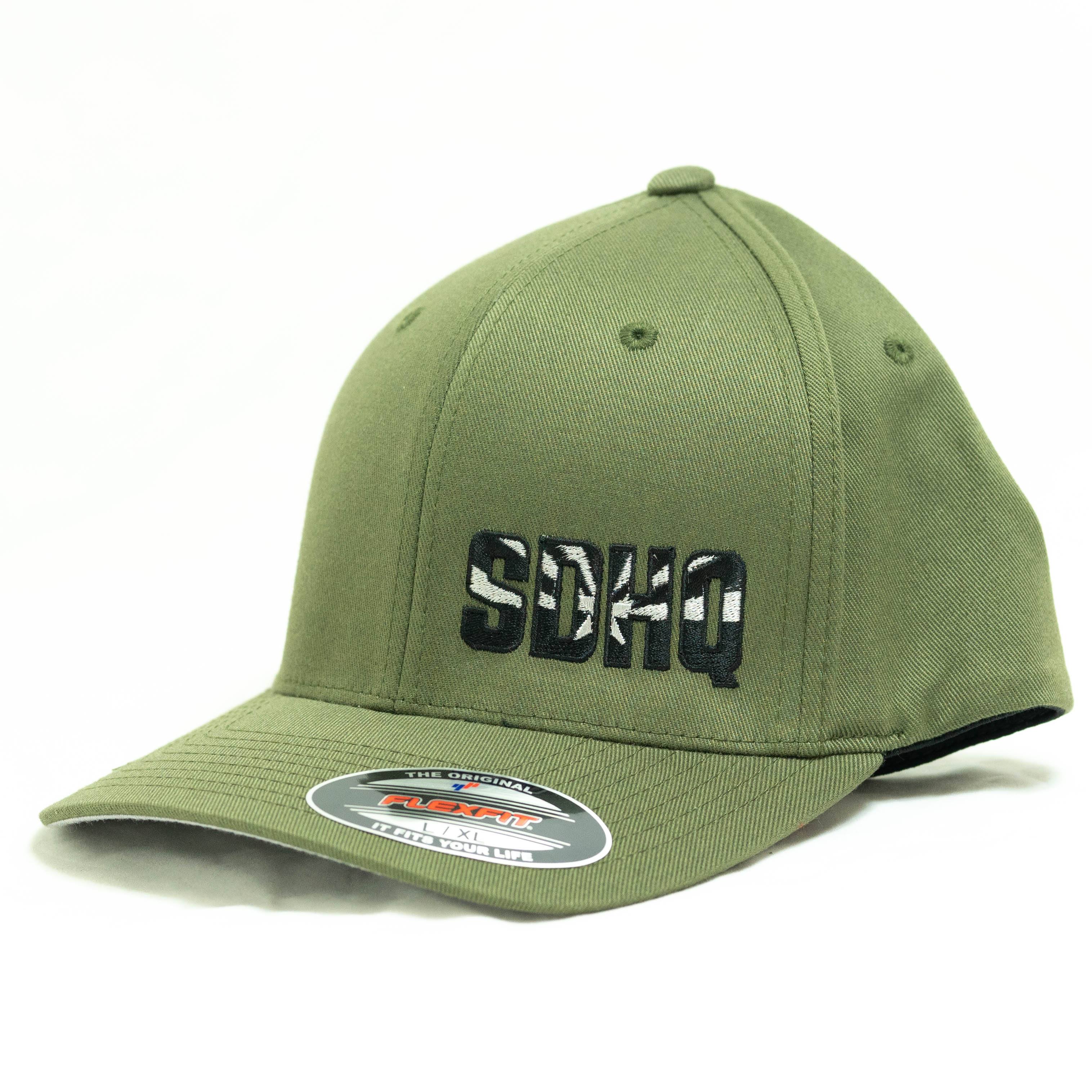 SDHQ Arizona OD Green Flex Fit Hat Apparel SDHQ Off Road