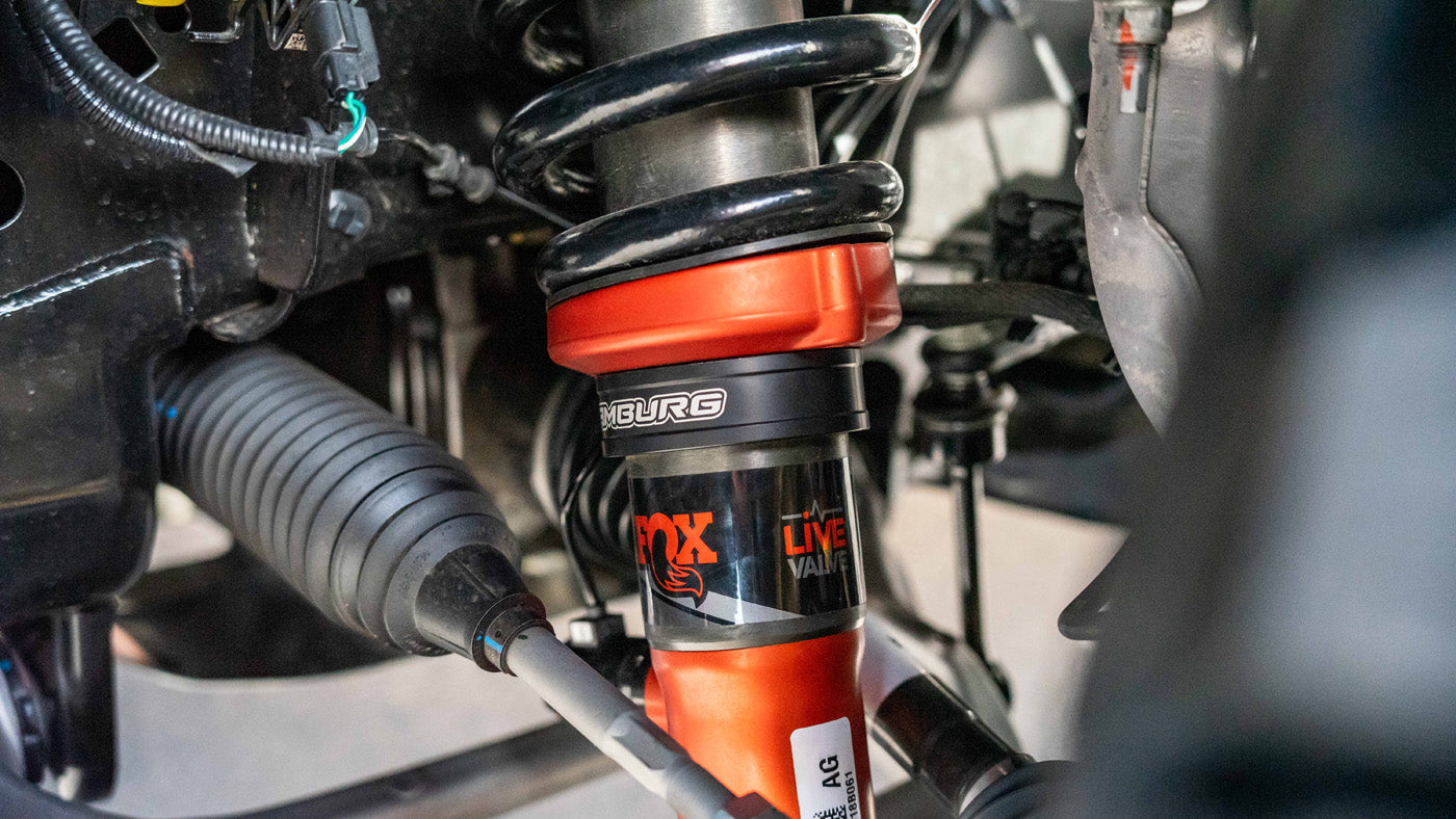 '17-20 Ford Raptor Camburg Front Spring Preload Spacer Kit Close-up Display on Vehicle