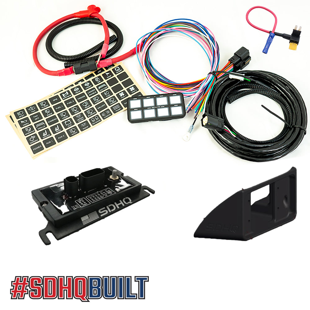 '20-23 Jeep JT EcoDiesel/V8 SDHQ Built Complete Switch-Pros SP-9100 Mounting Kit