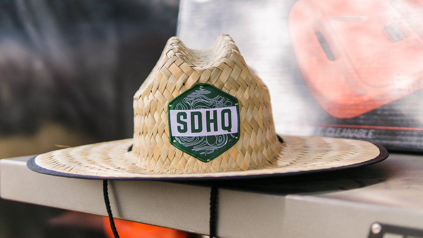 SDHQ Straw Shade Hat - Topographical Patch