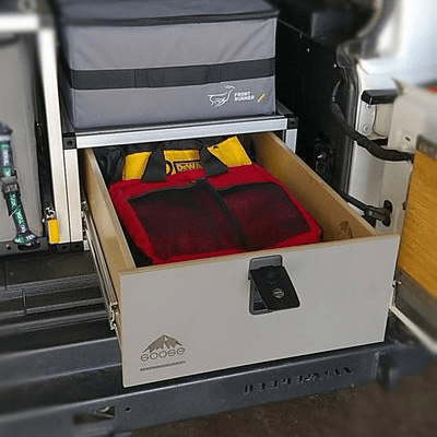 Single Drawer Module-19 3/16" Wide x 21" Deep Version Tacoma 2nd Row Delete Interior Accessoires Goose Gear 