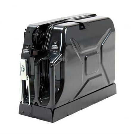Single Jerry Can Holder Display in use