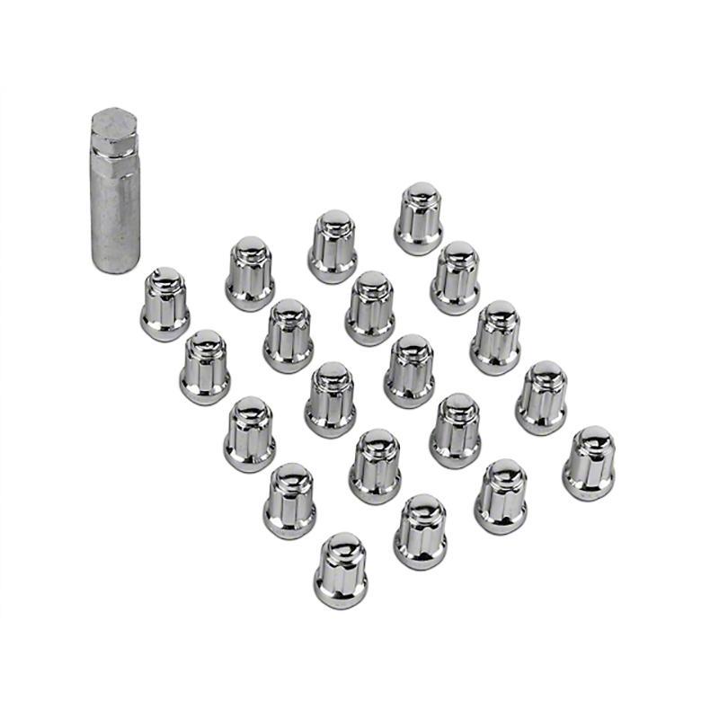 Splined Lug Nut Kit Wheel Lug Nuts SDHQ Off Road Toyota 2007-Current Tundra Chrome