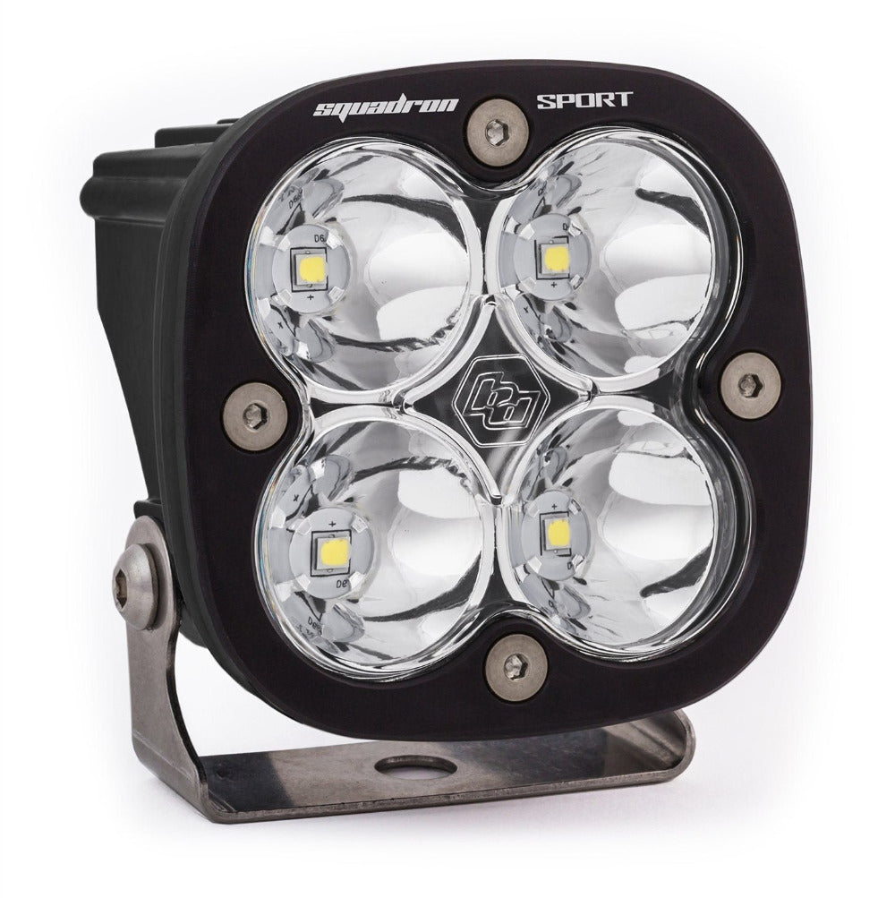 Squadron Sport LED Light Lighting Baja Designs Black Clear Spot Display