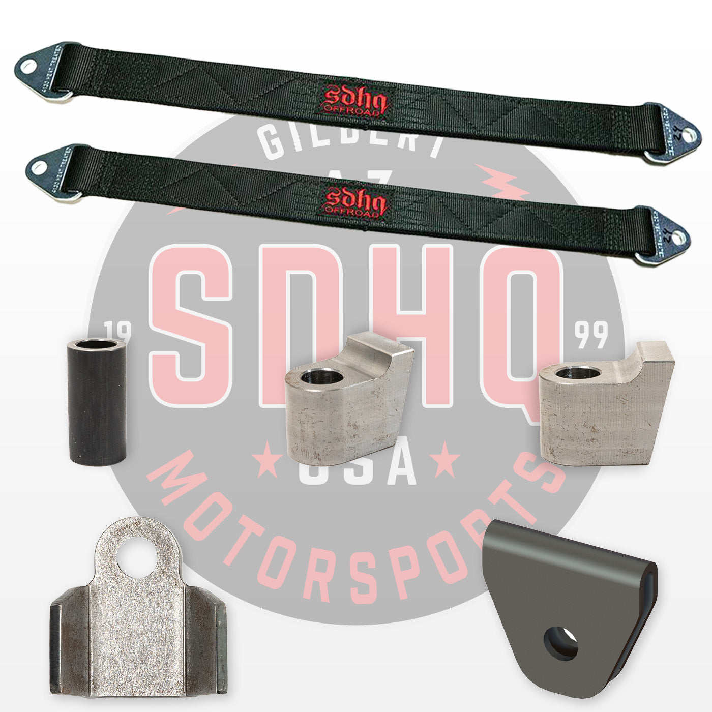 SDHQ Built Limit Straps & Mounting Tabs