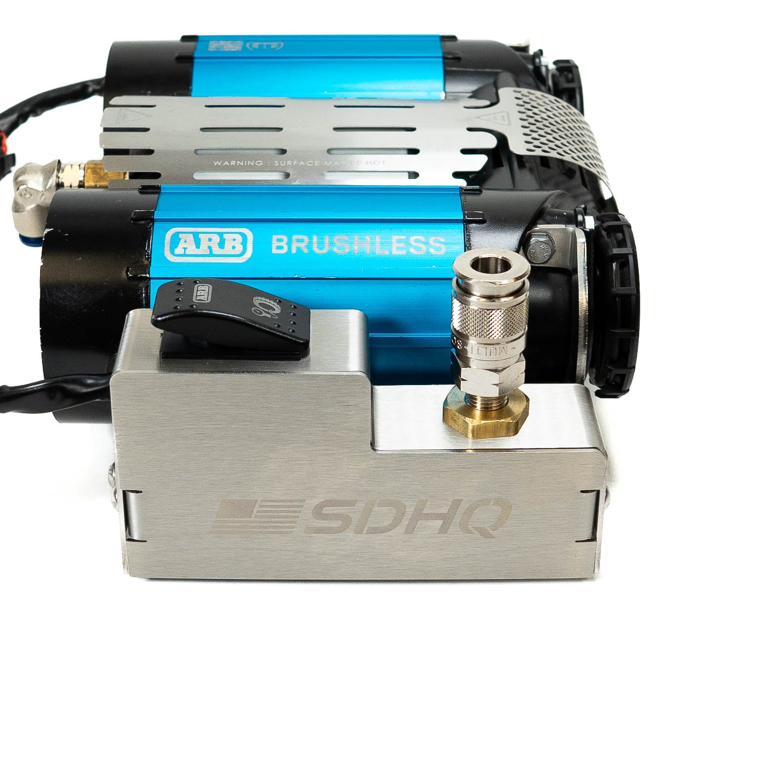 SDHQ Built Air Chuck & Switch Mount for Brushless ARB Twin Compressor