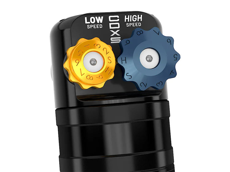 ICON 2005-2023 Toyota Tacoma, Front, 0-3.5"/0-2.75" Lift, V.S. 2.5 Series Coilover Kit, Remote Reservoir w/ CDXS, Pair
