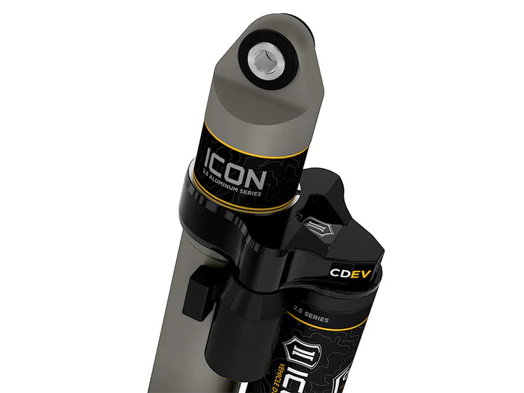 ICON 2020-2026 Chevrolet Silverado/GMC Sierra 2500/3500 HD, 0-1.5” Lift, Rear, V.S. 2.5 Aluminum Series Shock Absorbers, Piggyback Reservoir w/ CDEV, Pair