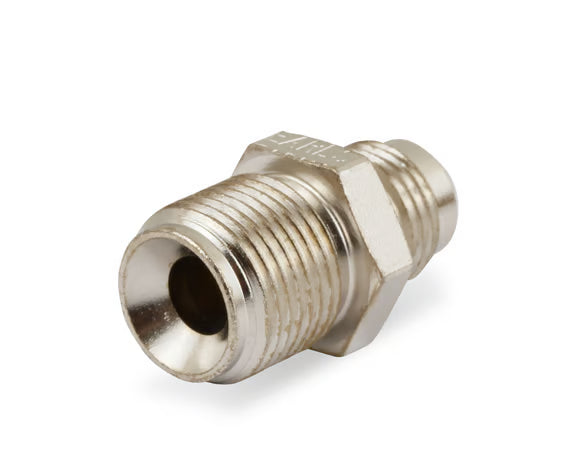 Earl's 11/16"-18 Inverted Flare Male w/ Long Thread to AN -6 Male Adapter Fitting - Nickel Plated Steel