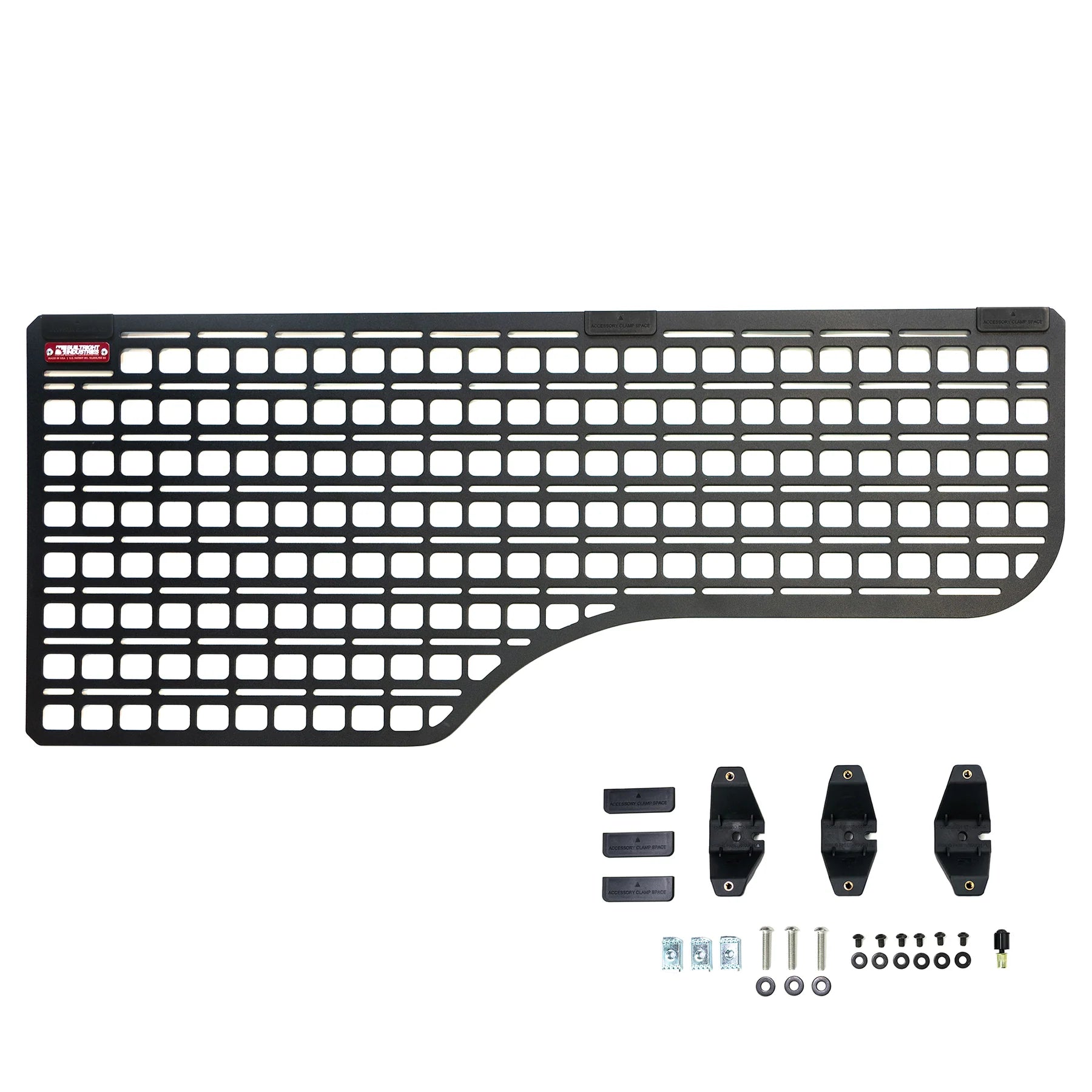 '23+ Colorado/Canyon Bedside Rack Molle Panel System Display of Included Parts 