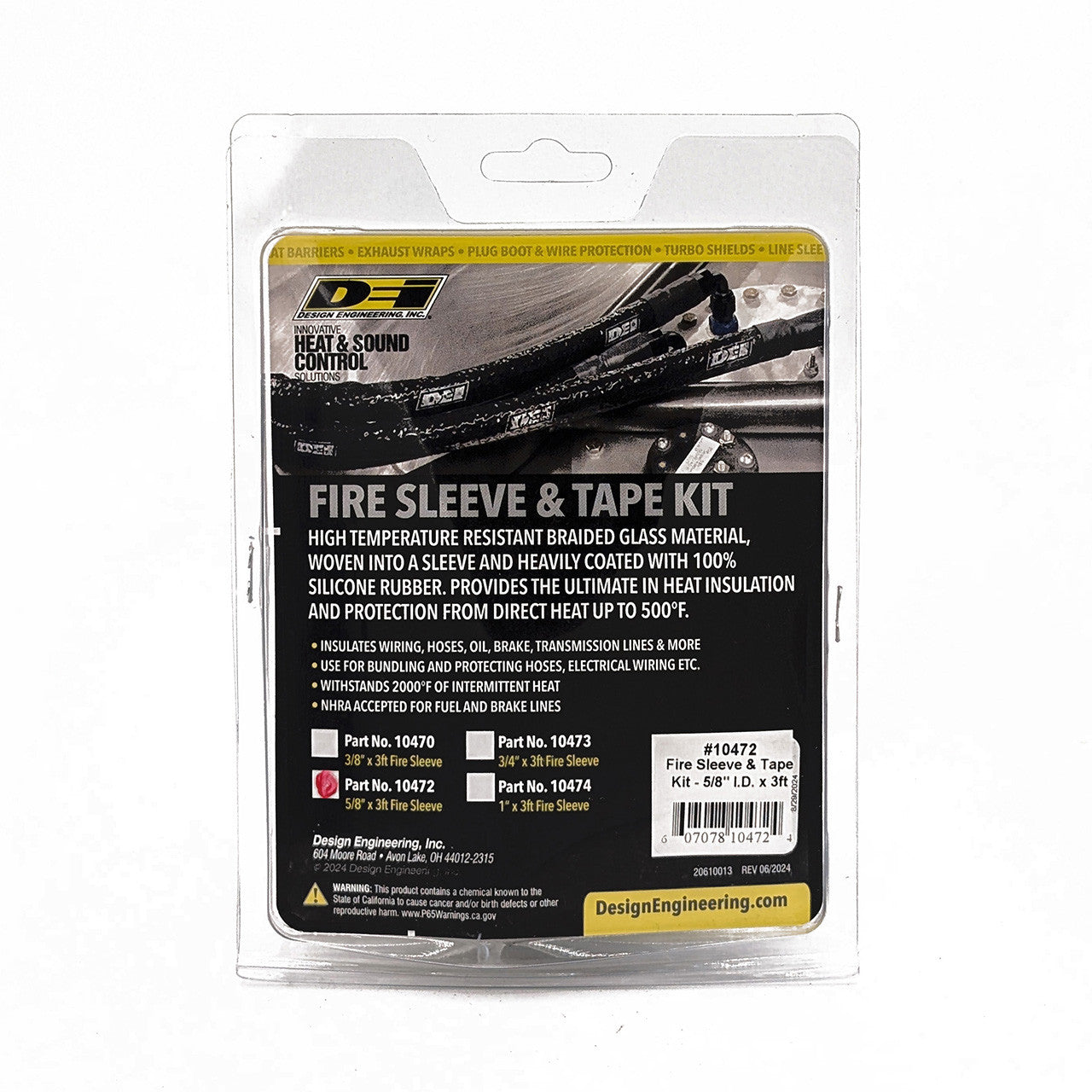 Fire Sleeve™ & Tape Kit - 5/8" x 36"