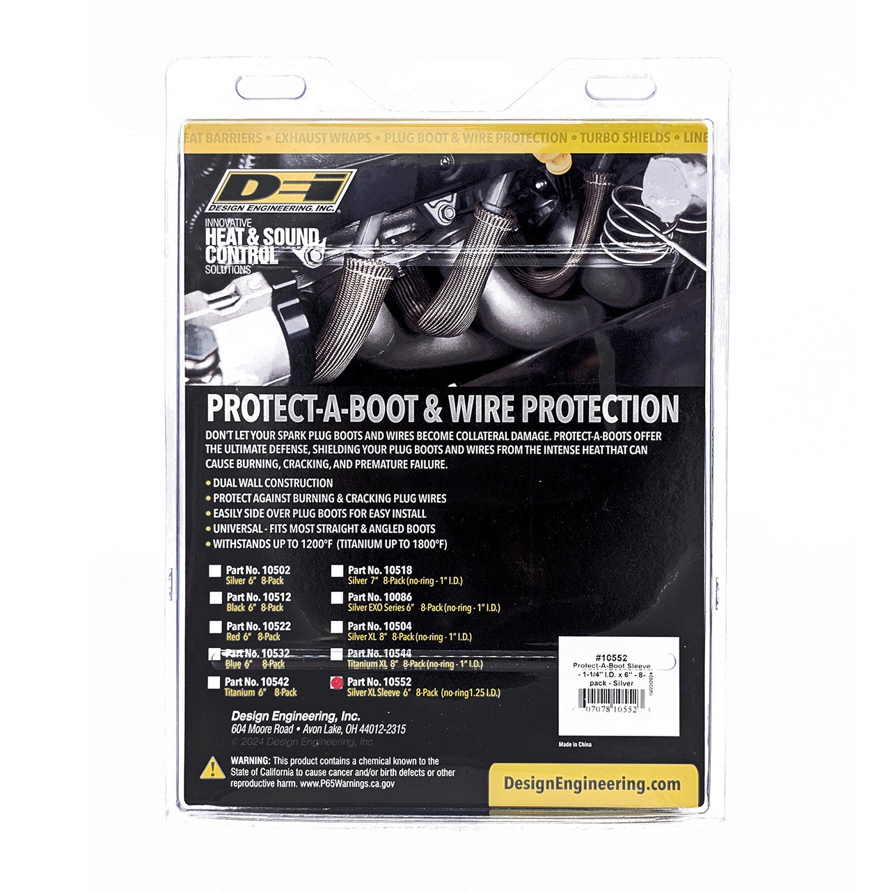 Protect-A-Boot™ Ringless Sleeve - 6" Silver 8-Pack