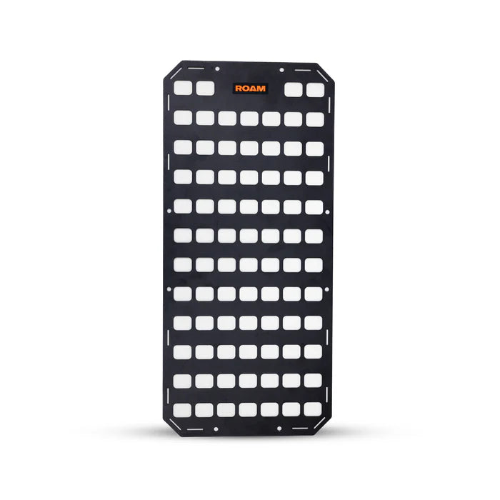 105L Rugged Case Molle Panel Front View Black