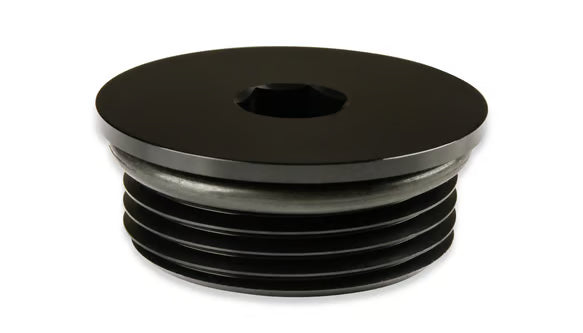 Earl's -12 AN Port Plug w/ O-Ring Seal, Black Anodized Aluminum